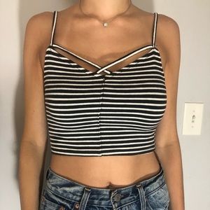 Stripped crop top
